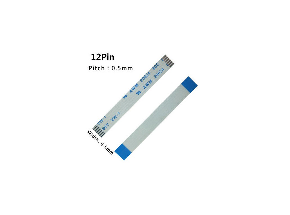 مجموعه 18 عددی کابل FFC فلت 12 پین 0.5mm طول 10cm