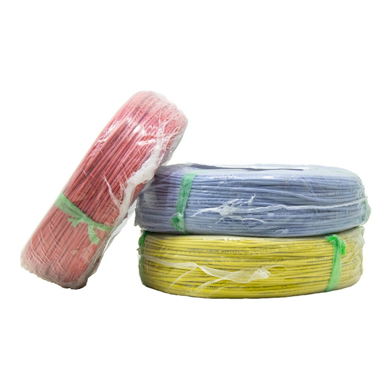 سیم افشان نسوز سایز 1x1 قرمز حلقه 200متری سیم افشان نسوز سایز 1x1 قرمز حلقه 200متری