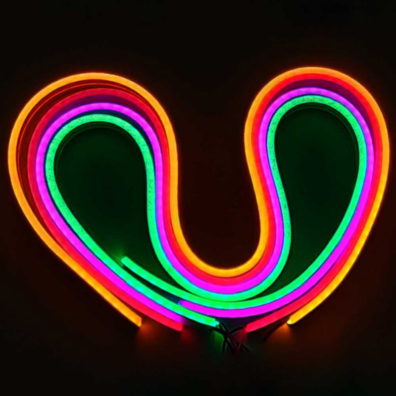 مجموعه 2 عددی ریسه نئون فلکسی سبز یک متری