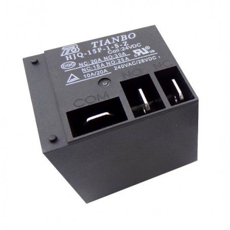 مجموعه 2 عددی رله فیش خور - کولری 24 ولت 30 آمپر T91 مارک TIANBO کد HJQ-15F-1-S-Z