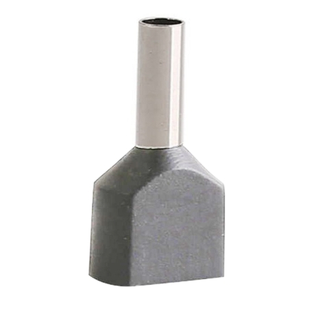 مجموعه 2 عددی وایرشو دوبل روکش دار خاکستری سایز 2.5 مدل TE2510 بسته100 تایی