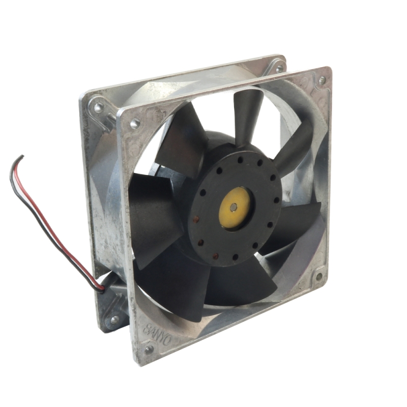 مجموعه 2 عددی فن 48V سایز 12x12 ضخامت 3.8cm ژاپنی مدل 109L1248H104 مارک Sanyo Denki
