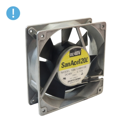 مجموعه 2 عددی فن 48V سایز 12x12 ضخامت 3.8cm ژاپنی مدل 109L1248H104 مارک Sanyo Denki
