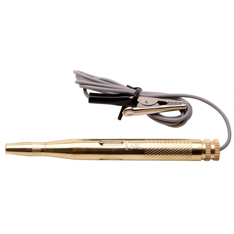 مجموعه 2 عددی تستر برق خودرو 6 تا 24 ولت بدنه فلزی