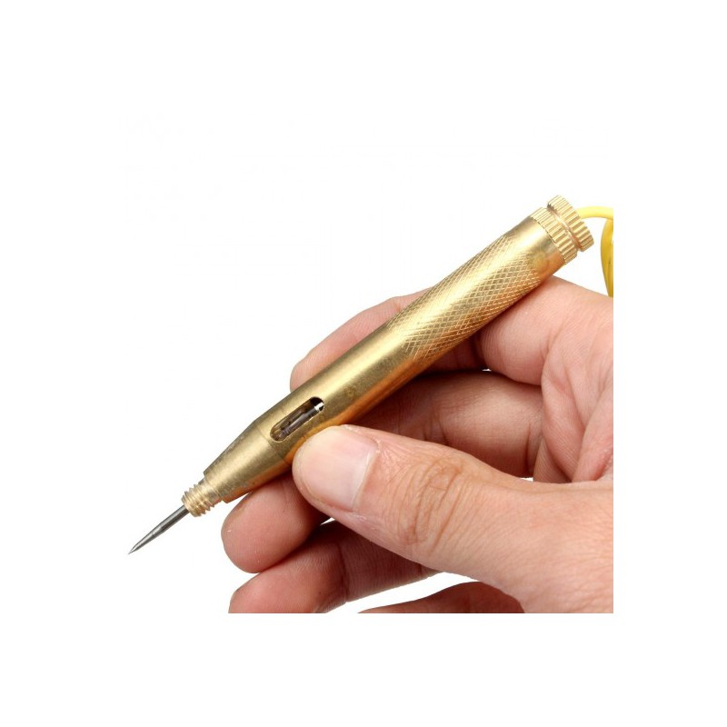 مجموعه 2 عددی تستر برق خودرو 6 تا 24 ولت بدنه فلزی