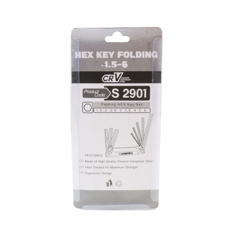 مجموعه 2 عددی آچار آلن چاقویی 8 تایی مدل S2901 مارک SAWAKO