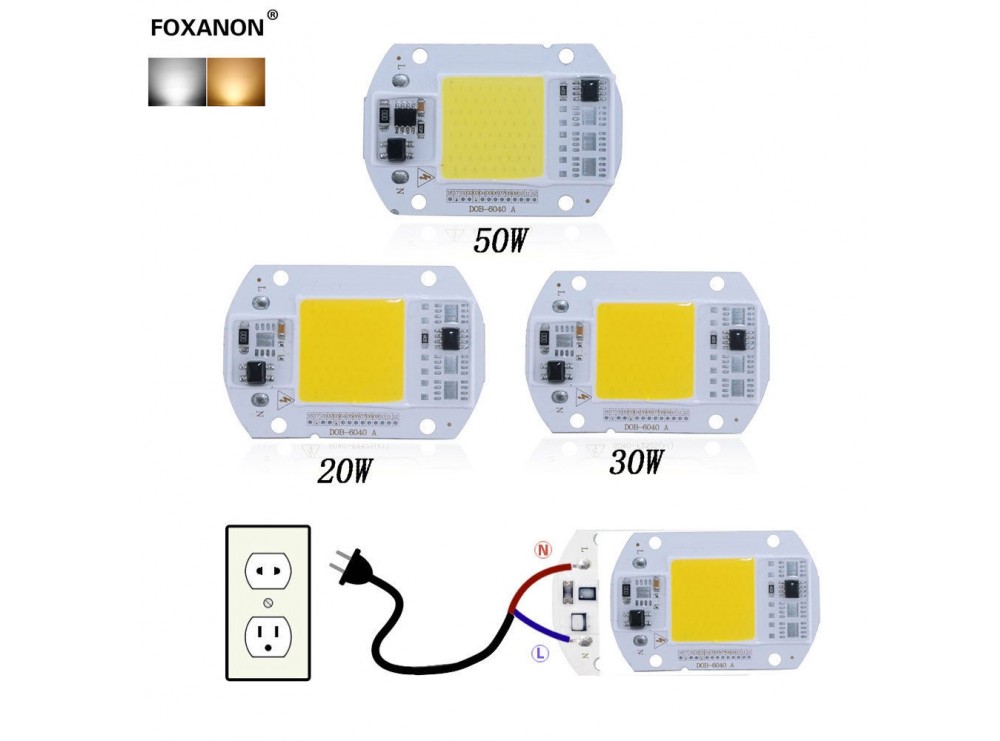 مجموعه 2 عددی LED COB آفتابی 30W 220V با درایور داخلی