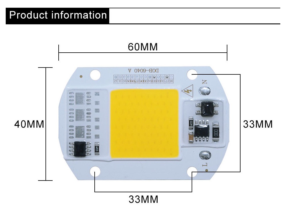 مجموعه 2 عددی LED COB آفتابی 30W 220V با درایور داخلی