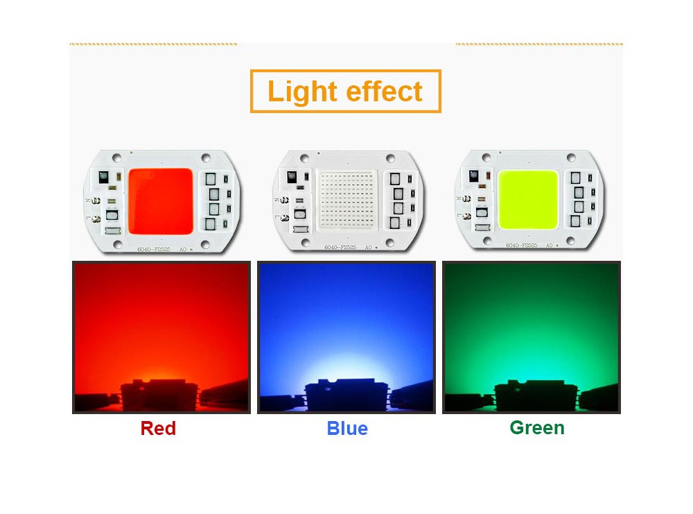 مجموعه 2 عددی LED COB قرمز 50W 220V با درایور داخلی مجموعه 2 عددی LED COB قرمز 50W 220V با درایور داخلی