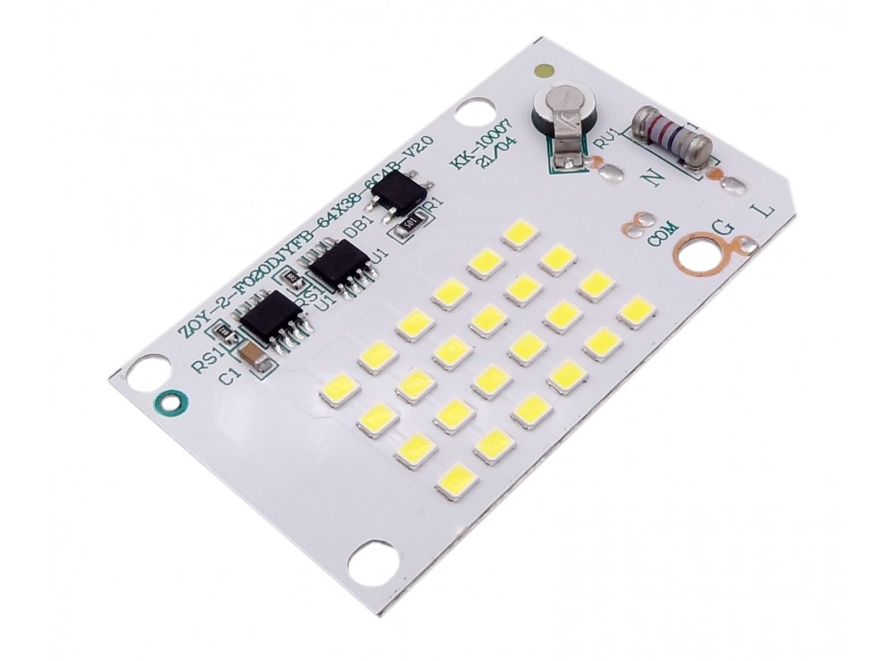 مجموعه 2 عددی LED DOB سفید مهتابی 220VAC 20W دارای مدار محافظتی Anti Surge