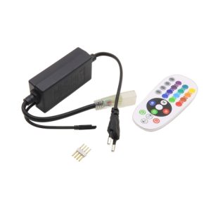 مجموعه 2 عددی درایور و کنترلر RGB 220VAC به همراه ریموت کنترل