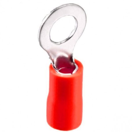 مجموعه 2 عددی سرسیم گرد روکش دار قرمز مدل RV1.25-5 بسته100 تایی