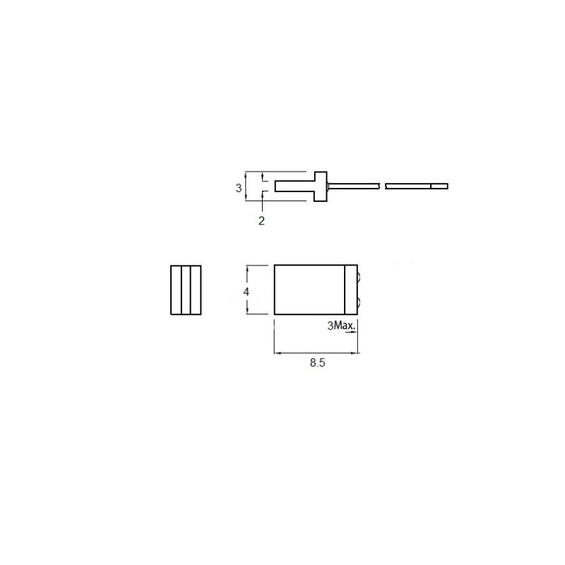 مجموعه 200 عددی LED تخت مات سبز لبه دار 2x4