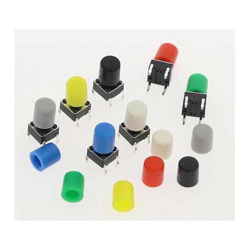 مجموعه 209 عددی سرکلید تک سوئیچ 6x6 گرد مدل A56 رنگ سفید