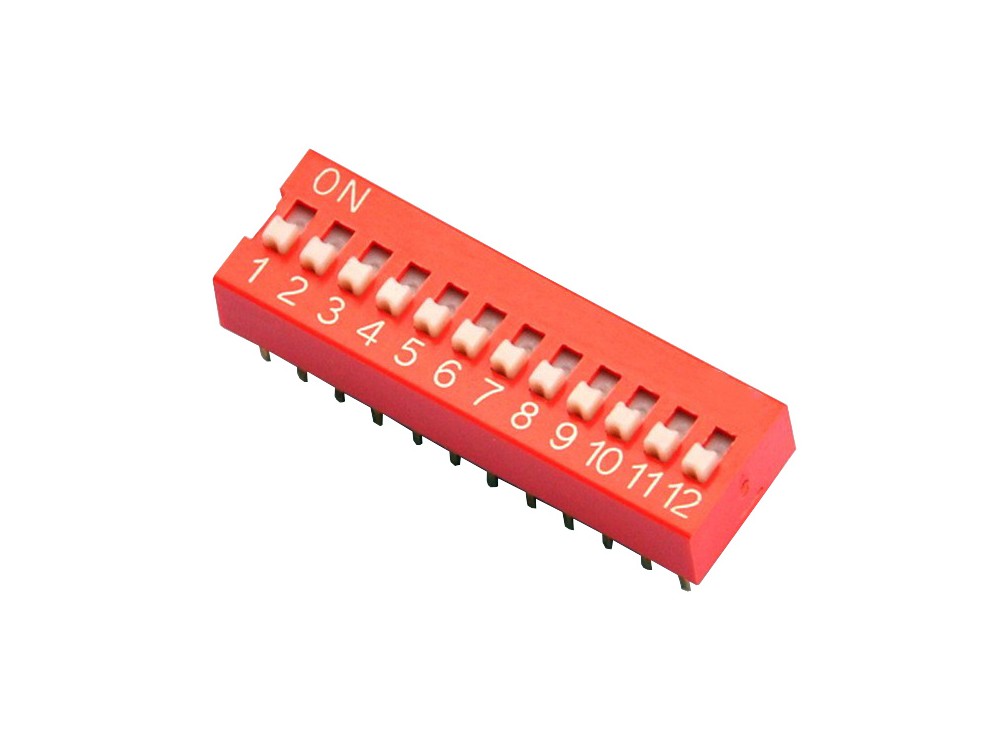 مجموعه 21 عددی دیپ سوئیچ 12 تایی DIP مجموعه 21 عددی دیپ سوئیچ 12 تایی DIP