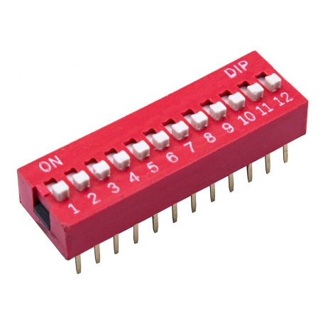 مجموعه 21 عددی دیپ سوئیچ 12 تایی DIP مجموعه 21 عددی دیپ سوئیچ 12 تایی DIP