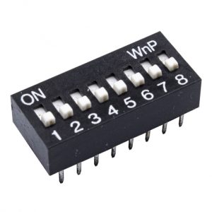 مجموعه 21 عددی دیپ سوئیچ 8 تایی تایوانی مشکی DS-08