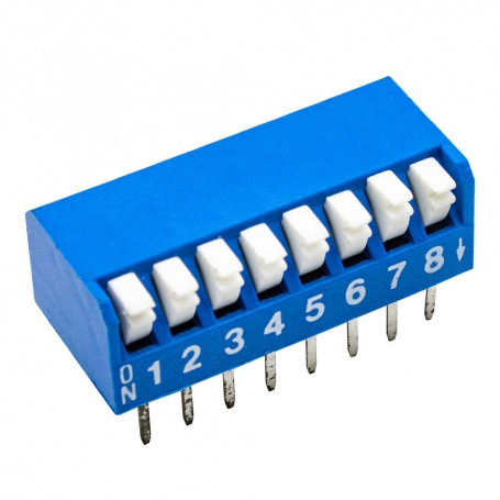 مجموعه 22 عددی دیپ سوئیچ 8 تایی پیانویی تایوانی آبی DSR-08 مجموعه 22 عددی دیپ سوئیچ 8 تایی پیانویی تایوانی آبی DSR-08