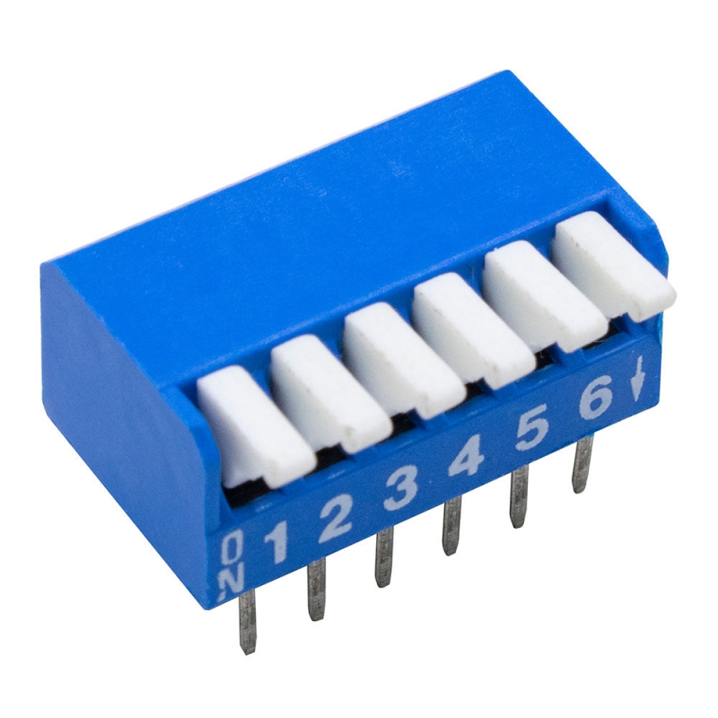 مجموعه 23 عددی دیپ سوئیچ 6 تایی پیانویی تایوانی آبی DPL-06 مجموعه 23 عددی دیپ سوئیچ 6 تایی پیانویی تایوانی آبی DPL-06