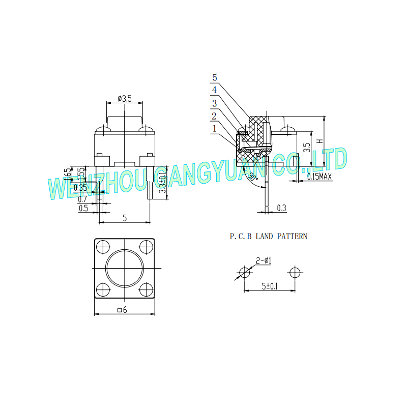 مجموعه 239 عددی تک سوئیچ 6x6x9mm دو پایه