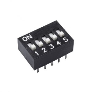 مجموعه 24 عددی دیپ سوئیچ 5 تایی تایوانی مشکی DS-05