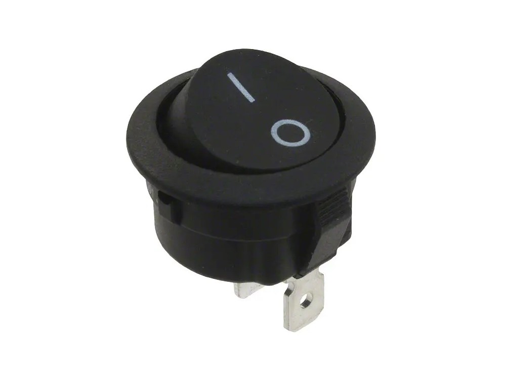 مجموعه 25 عددی کلید راکر دوحالته گرد دو پین 19x17mm