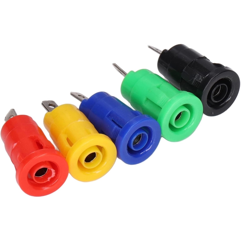 مجموعه 25 عددی فیش موزی مادگی سوکتی ولتاژ بالا 4mm قرمز