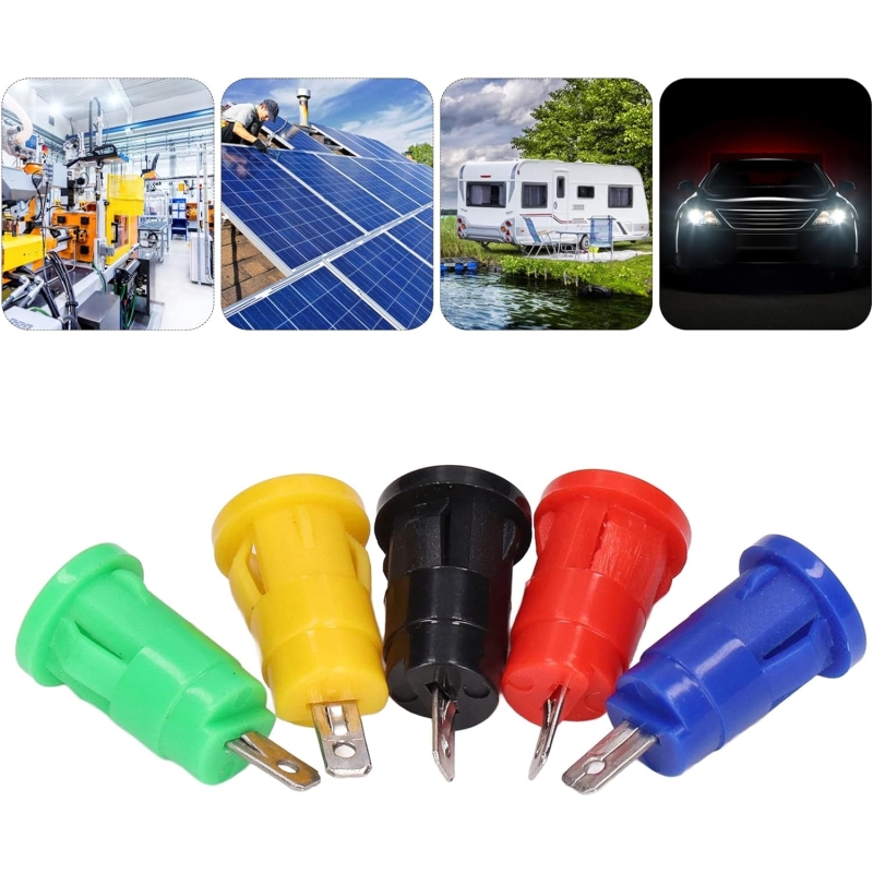 مجموعه 25 عددی فیش موزی مادگی سوکتی ولتاژ بالا 4mm مشکی