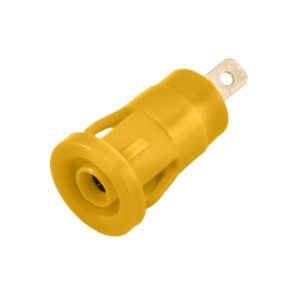 مجموعه 25 عددی فیش موزی مادگی سوکتی ولتاژ بالا 4mm زرد