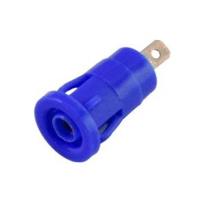 مجموعه 25 عددی فیش موزی مادگی سوکتی ولتاژ بالا 4mm آبی