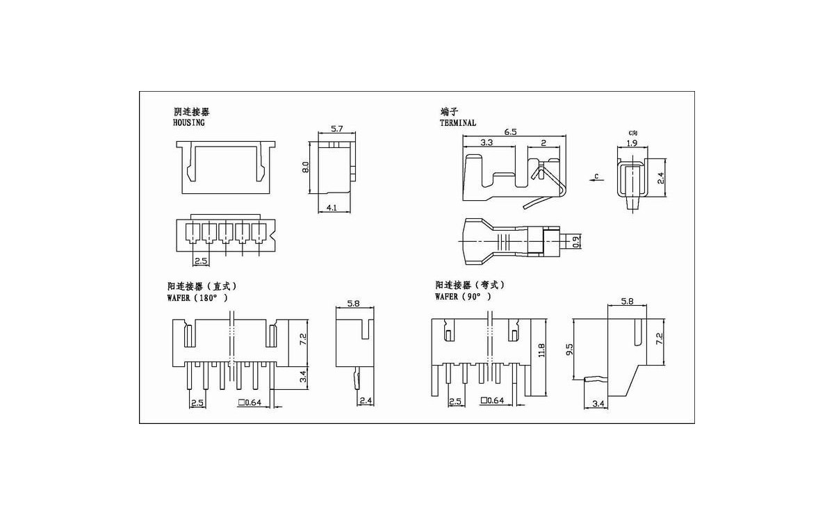 مجموعه 271 عددی کانکتور XH نری رایت 3 پین مجموعه 271 عددی کانکتور XH نری رایت 3 پین