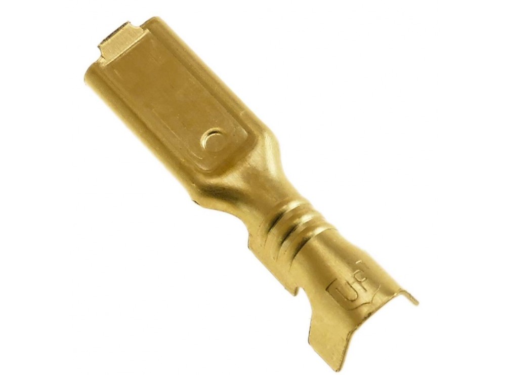 سرسیم تلفنی برنجی مادگی سایز 2.8 بسته1000 تایی