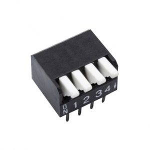 مجموعه 28 عددی دیپ سوئیچ 4 تایی پیانویی تایوانی مشکی DPL-04