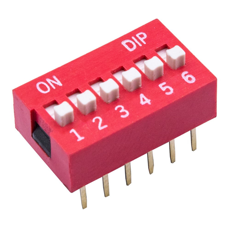 مجموعه 28 عددی دیپ سوئیچ 6 تایی DIP مجموعه 28 عددی دیپ سوئیچ 6 تایی DIP