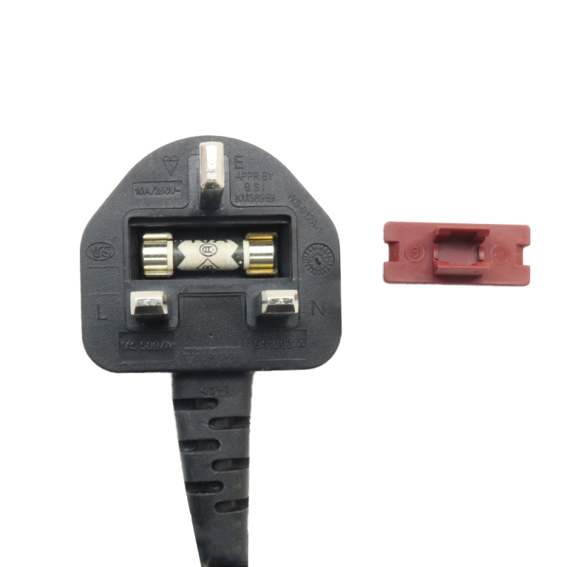 مجموعه 3 عددی کابل برق سه پین کامپیوتری 0.5متری دارای فیوز