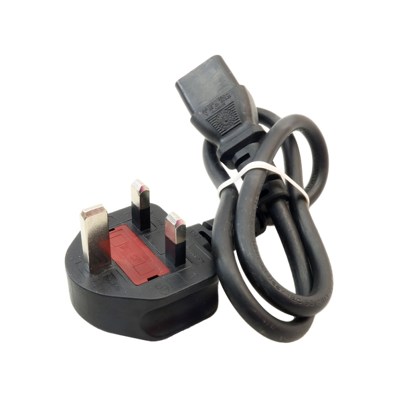 مجموعه 3 عددی کابل برق سه پین کامپیوتری 0.5متری دارای فیوز