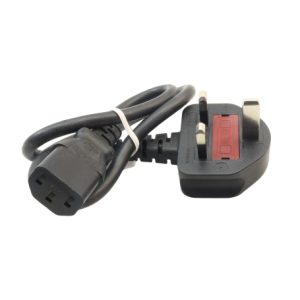 مجموعه 3 عددی کابل برق سه پین کامپیوتری 0.5متری دارای فیوز