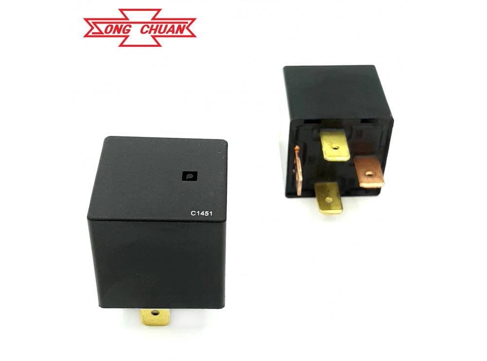 مجموعه 3 عددی رله خودرویی 24V تایوانی 4 پایه مارک SONG CHUAN کد 896l-1AH-D