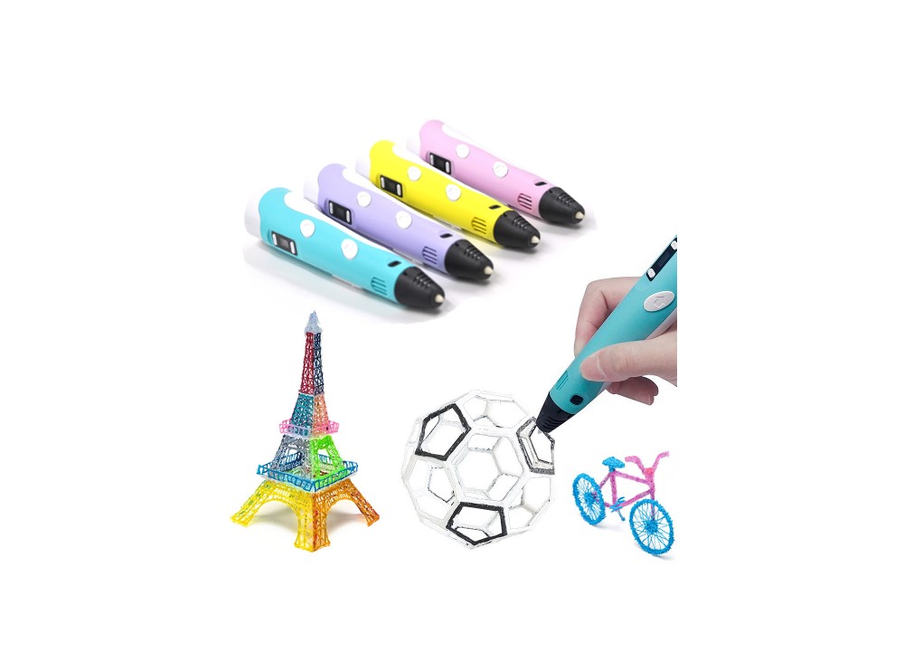 قلم 3 بعدی 3D نسل دوم مدل USB دارای نمایشگر