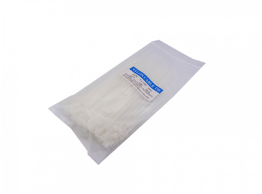 مجموعه 3 عددی بست کمری سفید 4x150mm بسته100 تایی