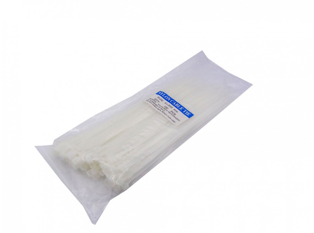 مجموعه 3 عددی بست کمری سفید 4x200mm بسته100 تایی