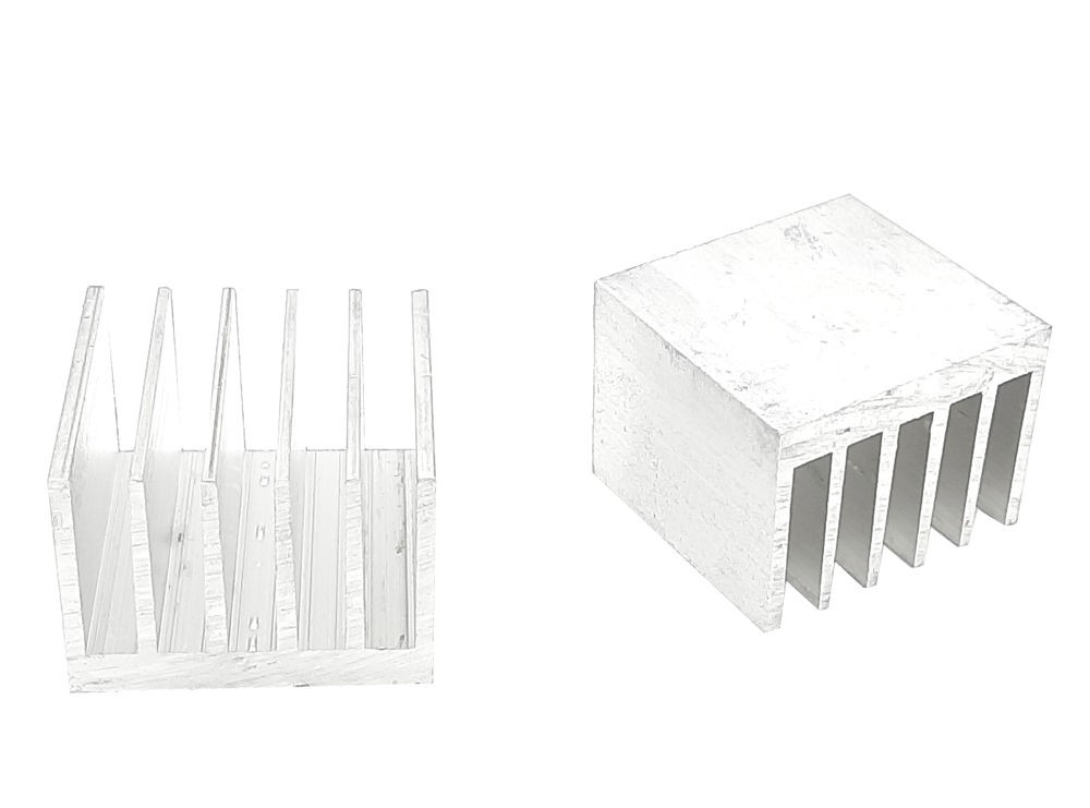 مجموعه 3 عددی هیت سینک آلومینیومی ضخیم 6 پره 50x54x40mm