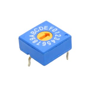 مجموعه 3 عددی روتاری DIP سوئیچ چرخشی 16 بیتی (0-F) کد ERD416RSZ