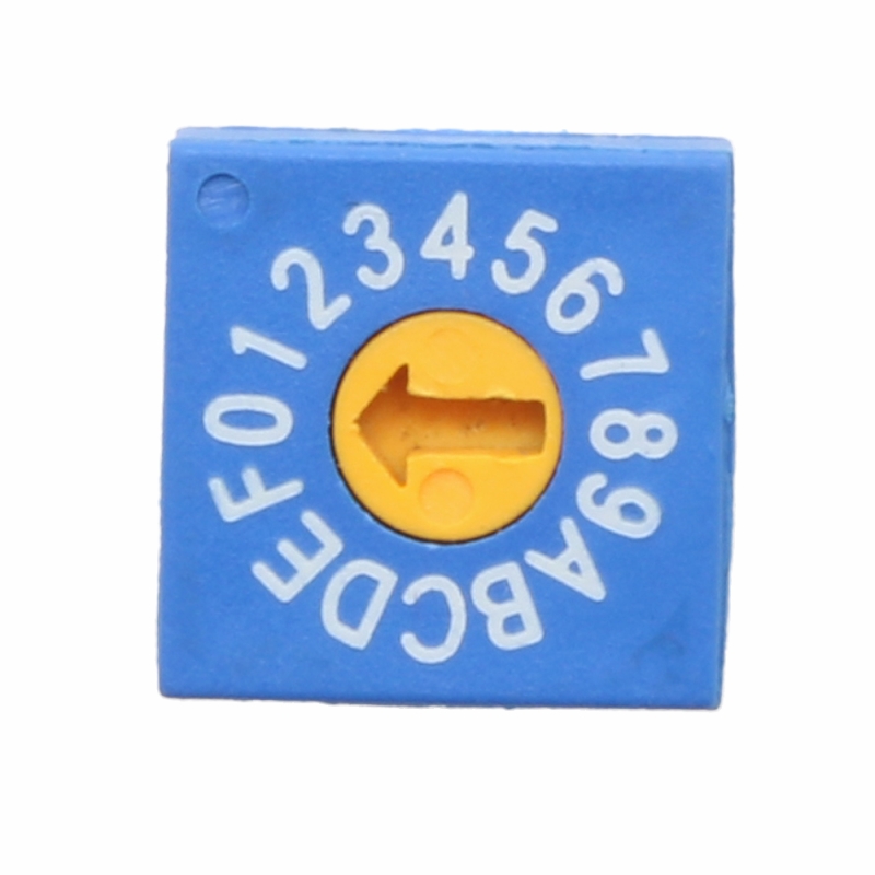 مجموعه 3 عددی روتاری DIP سوئیچ چرخشی 16 بیتی (0-F) کد ERD416RSZ