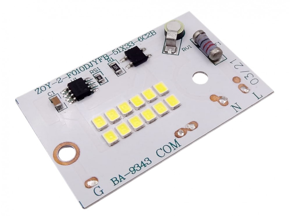 مجموعه 3 عددی LED DOB سفید مهتابی 220VAC 10W دارای مدار محافظتی Anti Surge