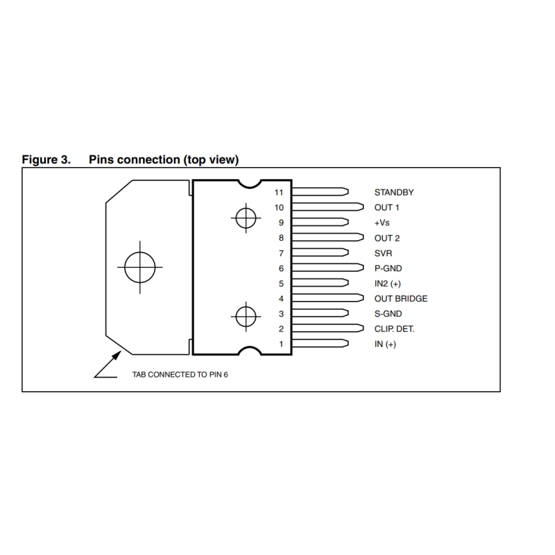 مجموعه 3 عددی تراشه آمپلی فایر TDA7360 مارک ST