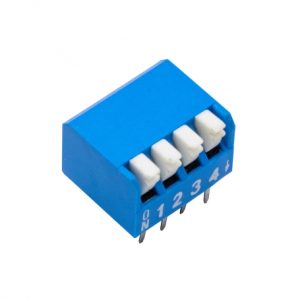 مجموعه 32 عددی دیپ سوئیچ 4 تایی پیانویی تایوانی آبی DSR-04