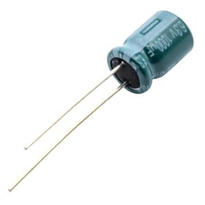 مجموعه 33 عددی خازن الکترولیتی 1000uF / 6.3V تایوانی مارک TAICON با طول عمر بالا