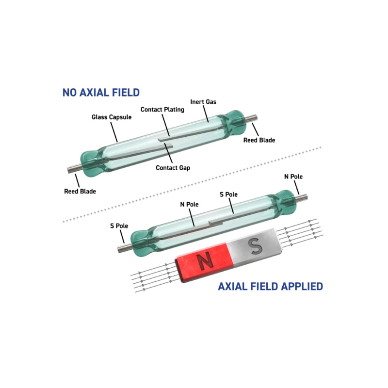 مجموعه 33 عددی رید رله 14mm کنتاکت NO