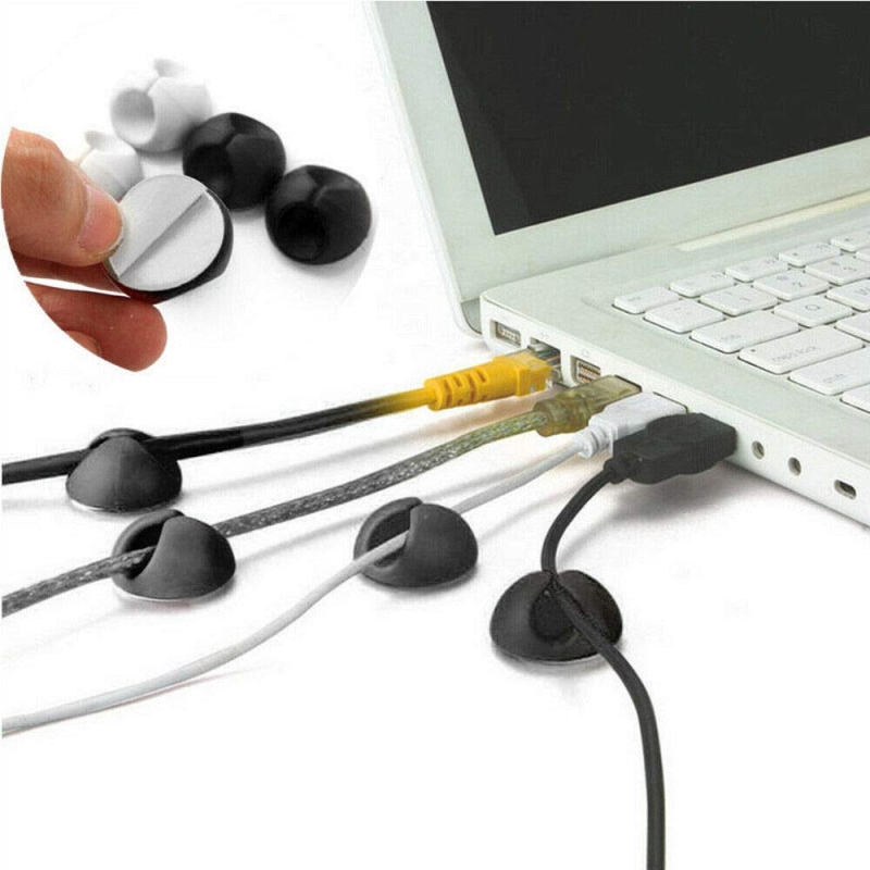 مجموعه 33 عددی اورگانایزر سیم و کابل گرد چسب دار 25 میلی متری مجموعه 33 عددی اورگانایزر سیم و کابل گرد چسب دار 25 میلی متری